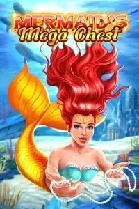 Mermaid's Mega Chest slot with red-haired mermaid and underwater treasure