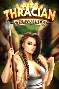 Thracian Treasures slot with warrior woman and ancient spear