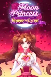 Moon Princess slot with anime-style girl and magical heart aura