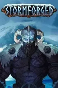 Stormforged slot game with icy Viking warrior and blue-toned background